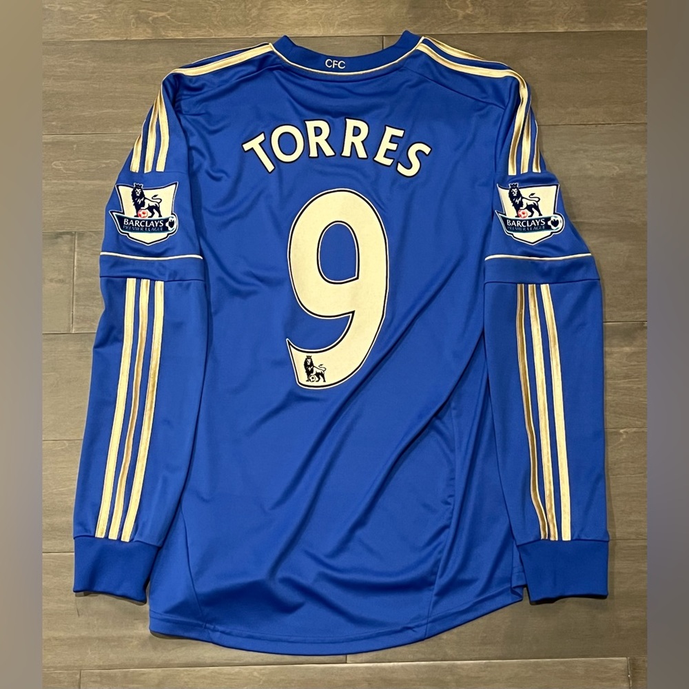 TORRES #9 ADIDAS CHELSEA  2012/2013 SOCCER JERSEY SHIRT M 100% AUTHENTIC